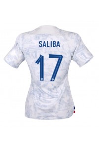 Frankrike William Saliba #17 Fotballdrakt Borte Klær Dame VM 2022 Korte ermer